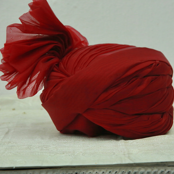 Organza Reddish Maroon Turban
