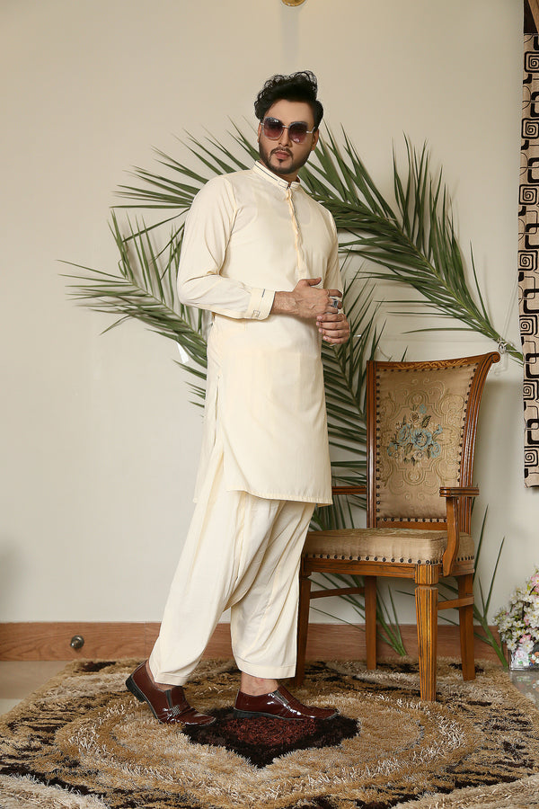 Light Fawn Suit Kameez Shalwar