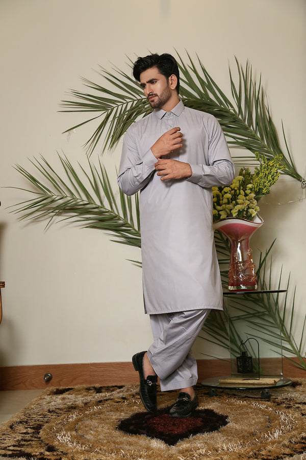 Light Coin Grey  Suit Kameez Shalwar